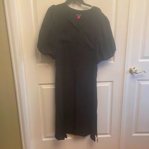#68 Vince Camuto Black Button Down Dress